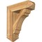 Ekena Millwork Olympic Arts and Crafts Rough Sawn Bracket w/ Offset Brace, Western Red Cedar, 8"W x 26"D x 30"H BKT0806X26X30OLY03RWR - alternate 1